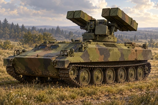 Strela-10 air defence equipment illustration