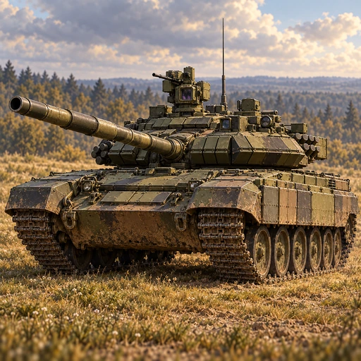 T-90 tank equipment illustration